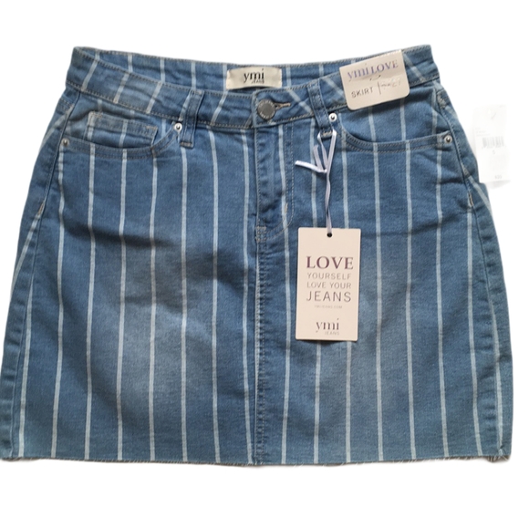 YMI Love Mini Jean Skirt NWT Sz 3, Sz 5 - Picture 5 of 8